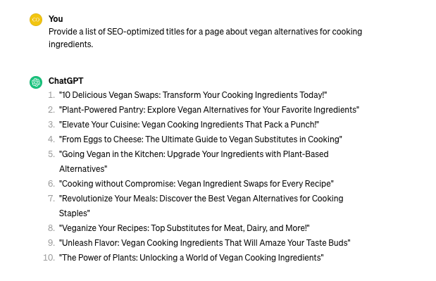 Creating page titles